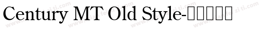 Century MT Old Style字体转换